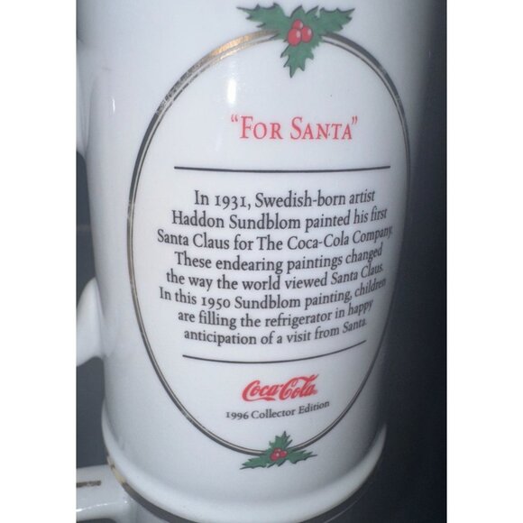 Set Of 4 Vintage Santa Claus Christmas Themed Coffee Mugs - Picture 5 of 11